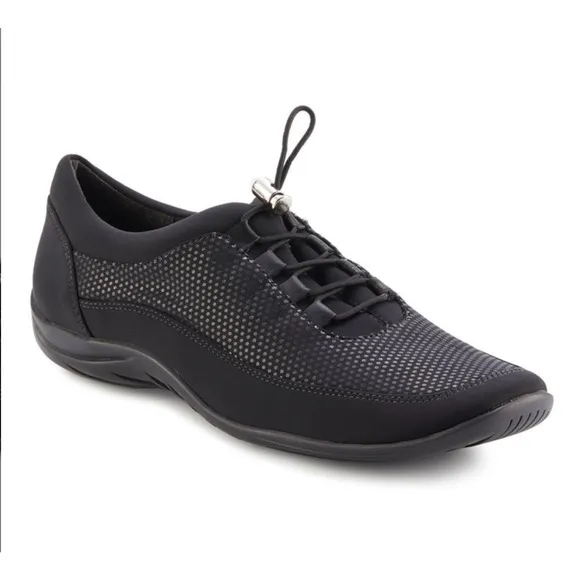 Walking Cradles‎ Alton Sporty Casual Sneaker in Black Size 10.5 Extra Wide