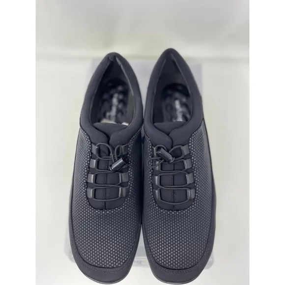 Walking Cradles‎ Alton Sporty Casual Sneaker in Black Size 10.5 Extra Wide