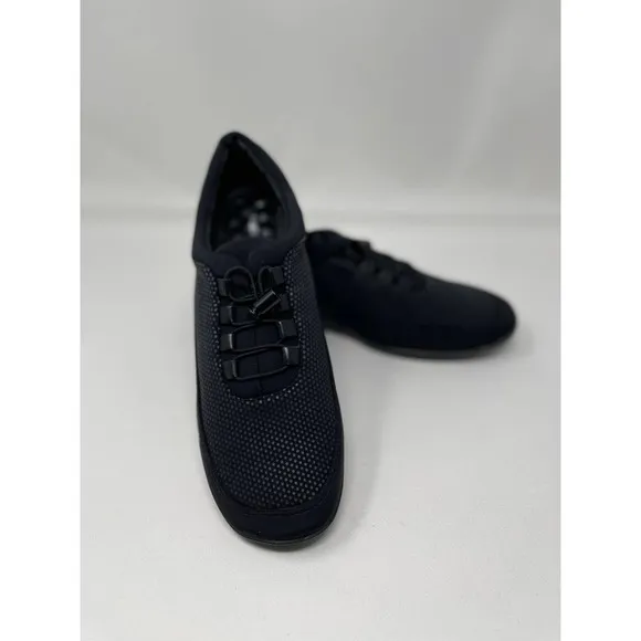Walking Cradles‎ Alton Sporty Casual Sneaker in Black Size 10.5 Extra Wide