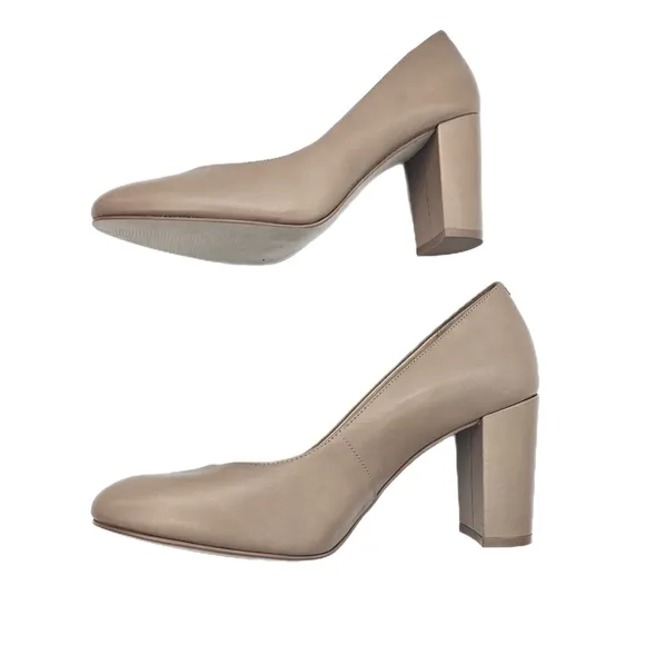 Walking Cradles Mattise Nude Leather Pumps Size 10 Wide