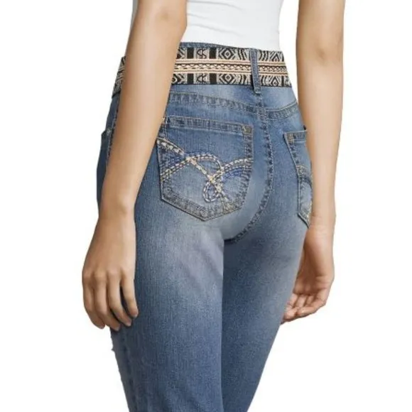 Wallflower Legendary Belt Classic Fit Skinny Jeans