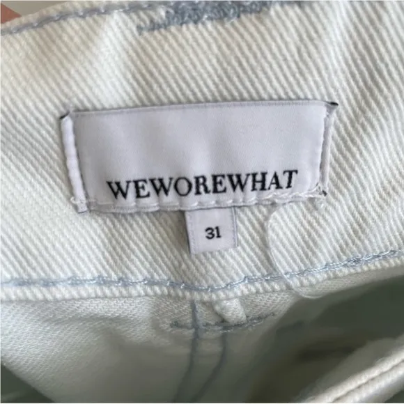 WeWoreWhat NWT Utility High Waist Wide Leg Jeans size 31