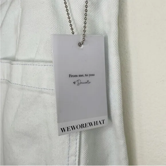 WeWoreWhat NWT Utility High Waist Wide Leg Jeans size 31
