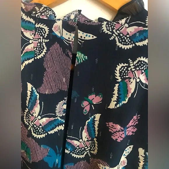 WHISTLES Papillon Print Tiered Dress
