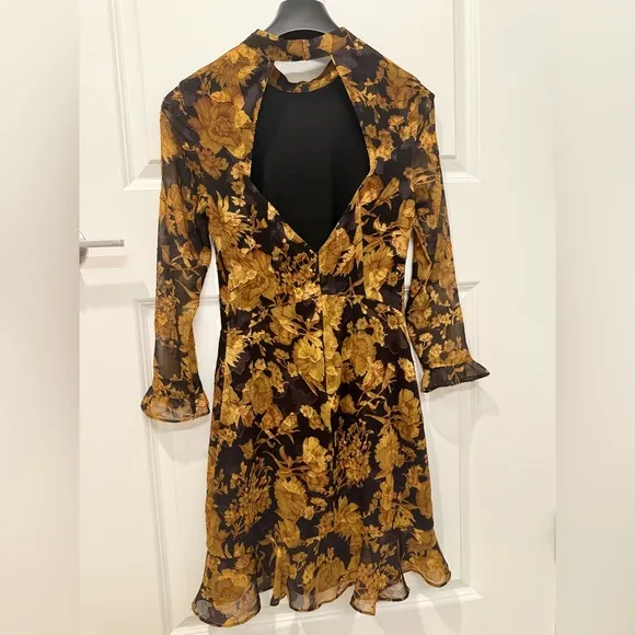 Whistles Yellow Eleanor Dress, Yellow/Multi, WORN ONCE, Retail $359