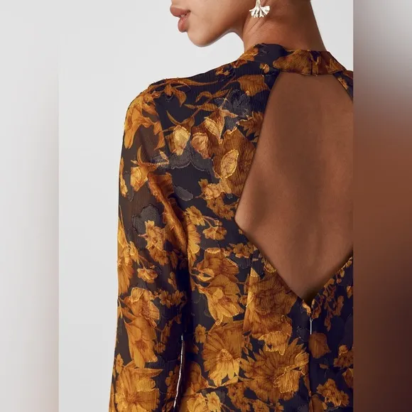 Whistles Yellow Eleanor Dress, Yellow/Multi, WORN ONCE, Retail $359
