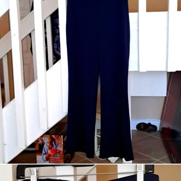 White House Black Market Bundle   Stretch Shacket &amp; Pant. Sz 6 Blue EUC