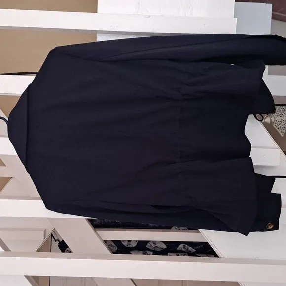 White House Black Market Bundle   Stretch Shacket &amp; Pant. Sz 6 Blue EUC