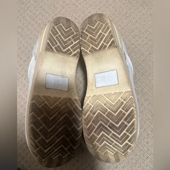 White SANITA clogs