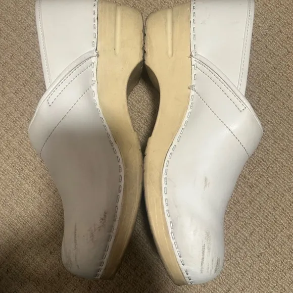 White SANITA clogs