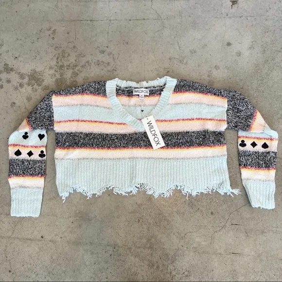 Wildfox NWT Hare Spade Fair Isle Sweater