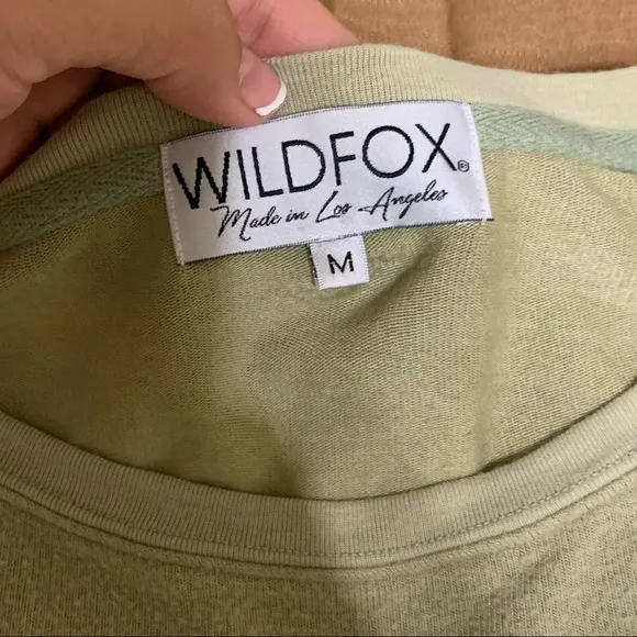 Wildfox Wild is my favorite color olive green baggy beach jumper Medium
