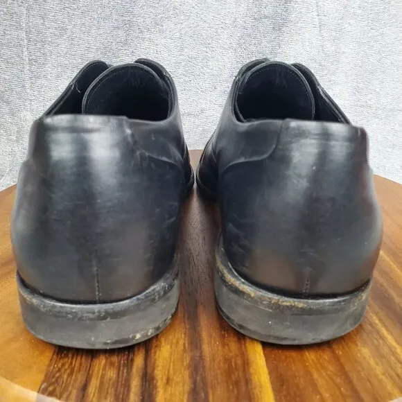 Wolf and Shepherd Oxfords Men's 14 D Black Leather Cap Toe Business Dress Shoes