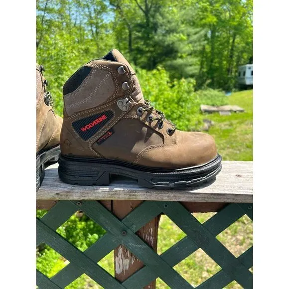 Wolverine Hellcat UltraSpring 6 Inch Carbonmax Work Boot Sz 8 Wide