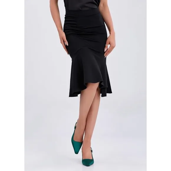 Women Green Closed Toe 3.5 in Kitten Heels Women Pumps Square Toe Sandals