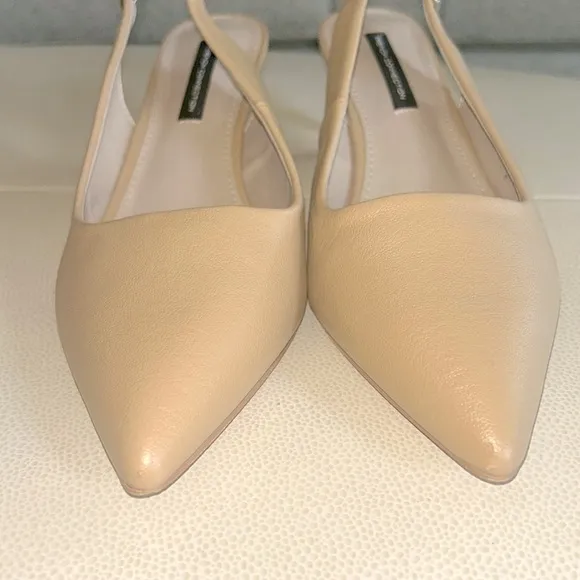 WOMEN'S FRENCH CONNECTION Quinn Pumps -Slingback Kitten Heels -Size 8.5