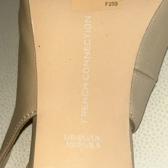 WOMEN'S FRENCH CONNECTION Quinn Pumps -Slingback Kitten Heels -Size 8.5