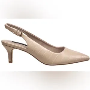WOMEN'S FRENCH CONNECTION Quinn Pumps -Slingback Kitten Heels -Size 8.5
