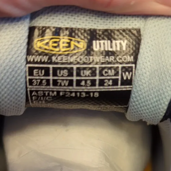 women's Keen UTILITY Navy &amp; Pink🩷💙 Shoe size 7 WIDE   📢LIKE NEW!!!!!!📢