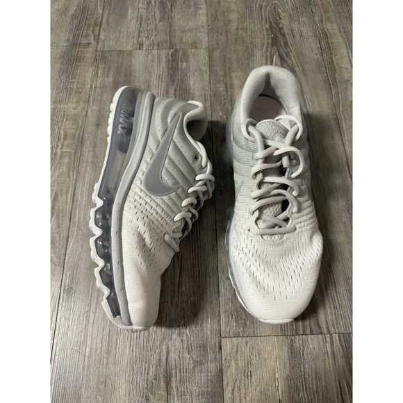 Womens Nike Air Max 2017 White Platinum Grey Running Shoes 849560-009
