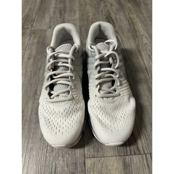 Womens Nike Air Max 2017 White Platinum Grey Running Shoes 849560-009