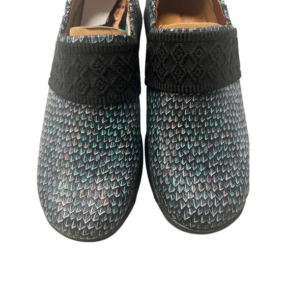 Womens Nurse Mates Cally Moonlit Mermaid Clogs NWT