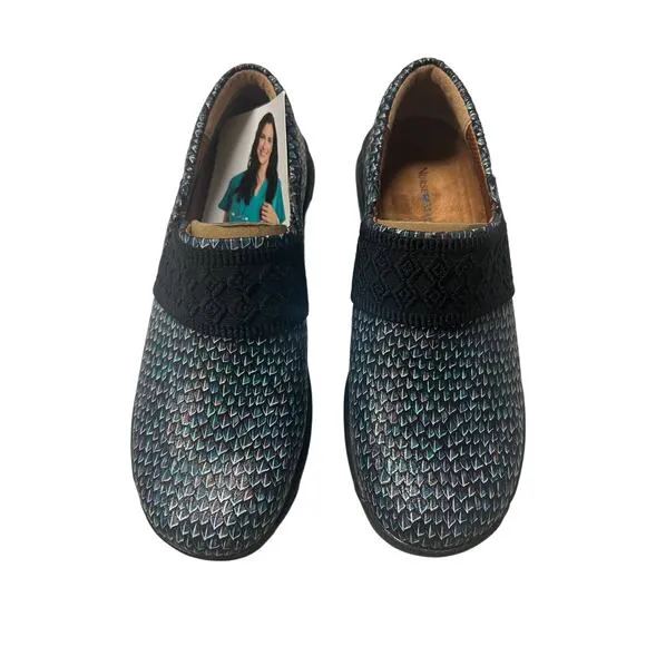 Womens Nurse Mates Cally Moonlit Mermaid Clogs NWT