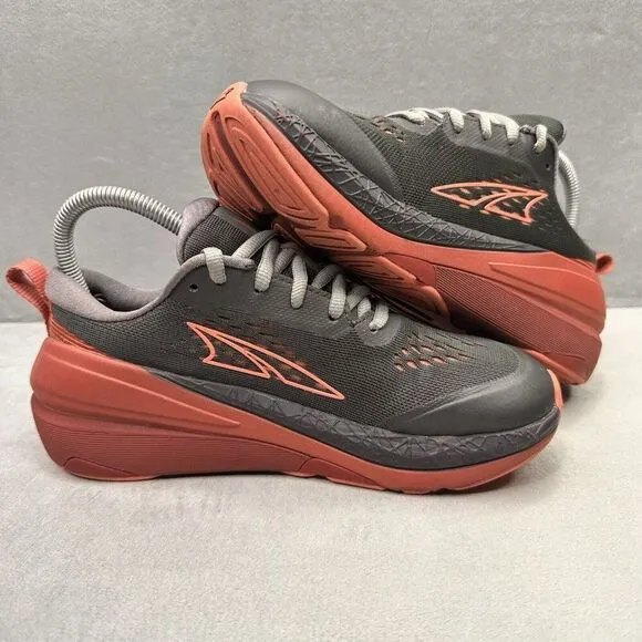 Womens Size 6.5 Altra Paradigm 5 Shoes Gray/Coral Road Running Low Top Sneakers