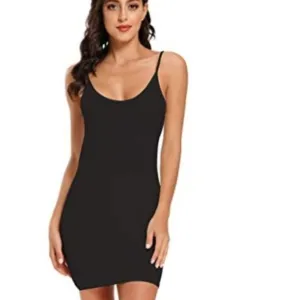 Womens Slip Sleeveless Comfy Soft Sleepwear Dress