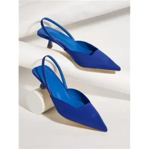 Women's Solid Color Kitten Fashion Ankle Strap Open Toe High Heels