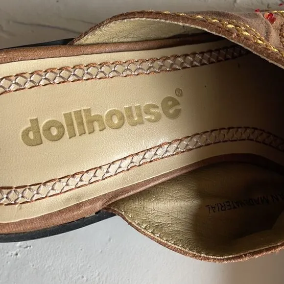 Women's Western Wedge Slip Ons Size 8
