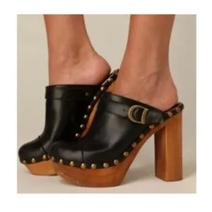 Woodies by Jeffrey Campbell Clogs Platform | Black | SZ 7.5 (EU 38)