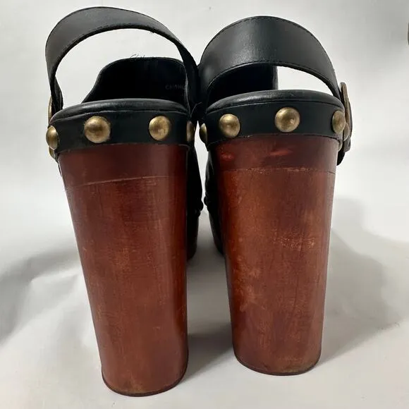 Woodies by Jeffrey Campbell Clogs Platform | Black | SZ 7.5 (EU 38)