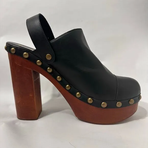Woodies by Jeffrey Campbell Clogs Platform | Black | SZ 7.5 (EU 38)