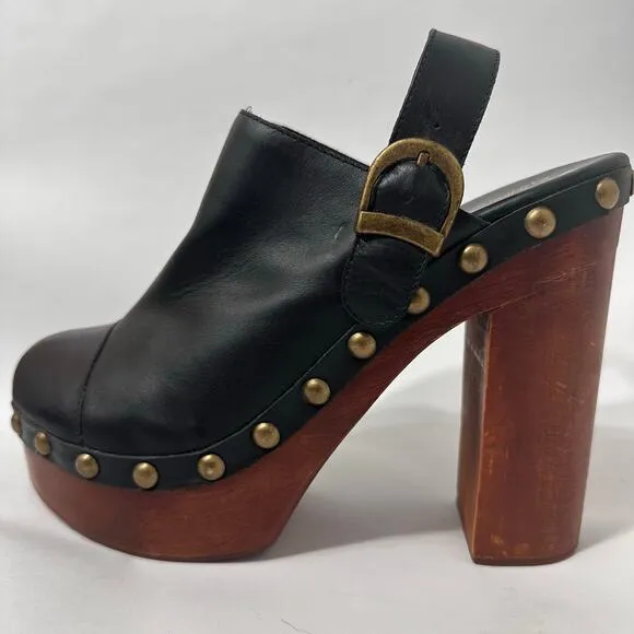 Woodies by Jeffrey Campbell Clogs Platform | Black | SZ 7.5 (EU 38)