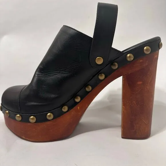 Woodies by Jeffrey Campbell Clogs Platform | Black | SZ 7.5 (EU 38)