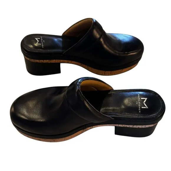 Worn Once! Marc Fisher LTD Black MLBECKETT Mules or Clogs Size 7.5