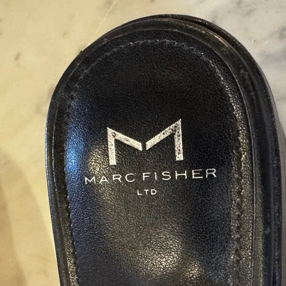 Worn Once! Marc Fisher LTD Black MLBECKETT Mules or Clogs Size 7.5