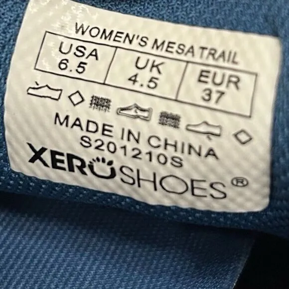 Xero Women Mesa Trail Shoes Running Athletic‎ Grey Minimalist Barefoot Sz 6.5