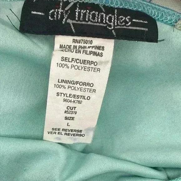 Y2k 90s Mermaid Core Asymmetrical Dress By City Triangles Size L