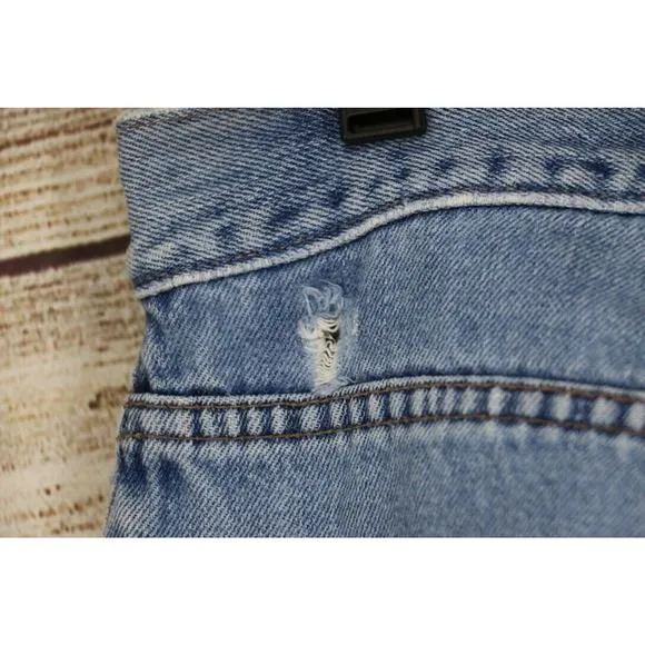 Y2K VINTAGE SilverTab Levis Baggy Wide Leg Mens Tag Size 34x36 Medium Wash Jeans