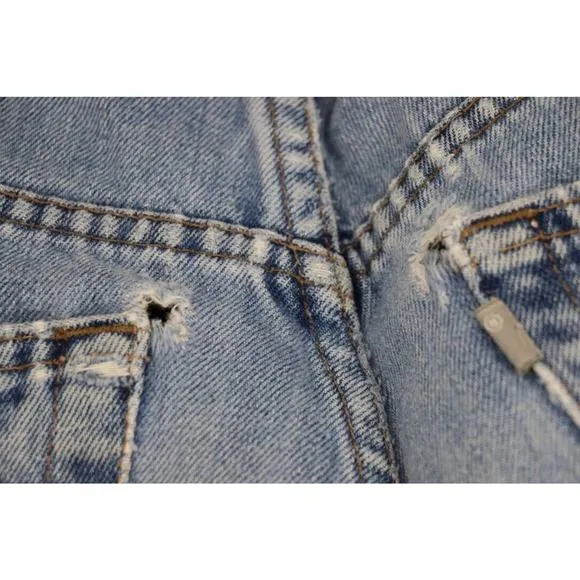 Y2K VINTAGE SilverTab Levis Baggy Wide Leg Mens Tag Size 34x36 Medium Wash Jeans