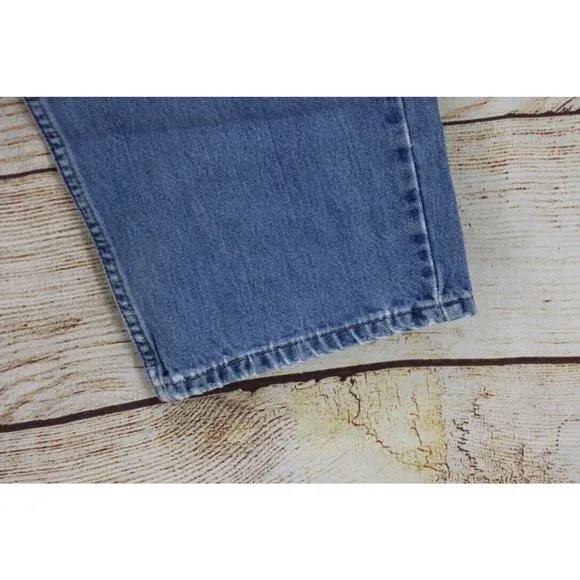 Y2K VINTAGE SilverTab Levis Baggy Wide Leg Mens Tag Size 34x36 Medium Wash Jeans