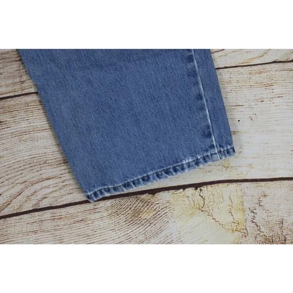 Y2K VINTAGE SilverTab Levis Baggy Wide Leg Mens Tag Size 34x36 Medium Wash Jeans