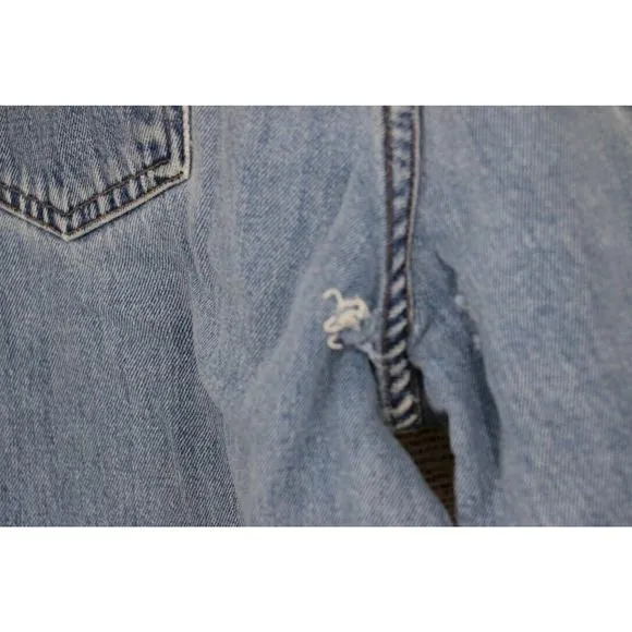 Y2K VINTAGE SilverTab Levis Baggy Wide Leg Mens Tag Size 34x36 Medium Wash Jeans