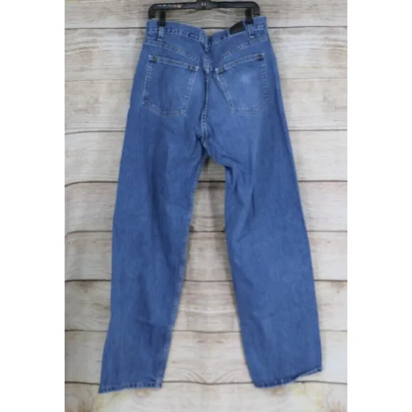 Y2K VINTAGE SilverTab Levis Oversized Fit Mens Tag Size 34x36 Medium Wash Jeans