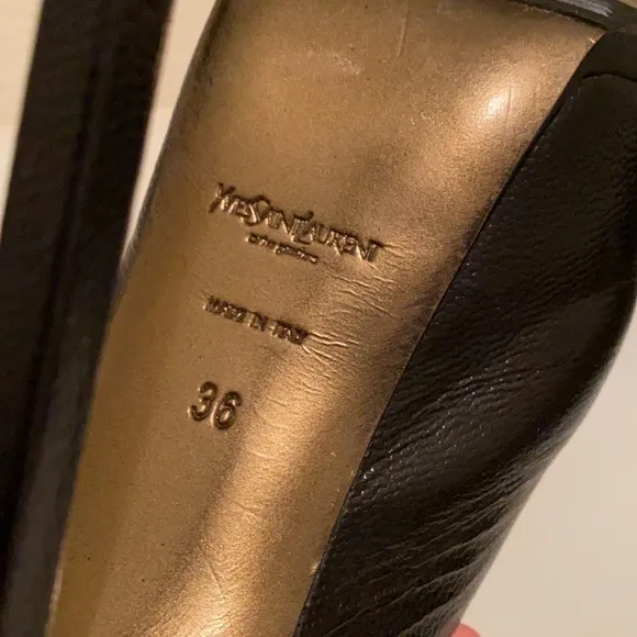 YSL slingback heels