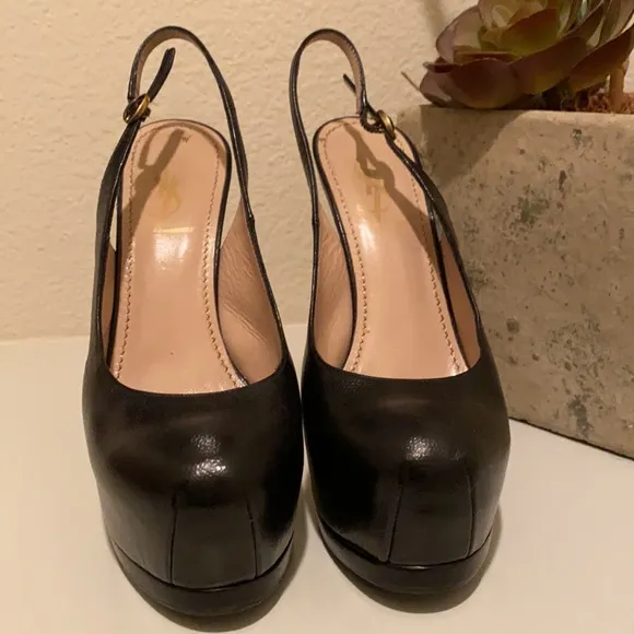 YSL slingback heels