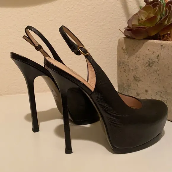 YSL slingback heels