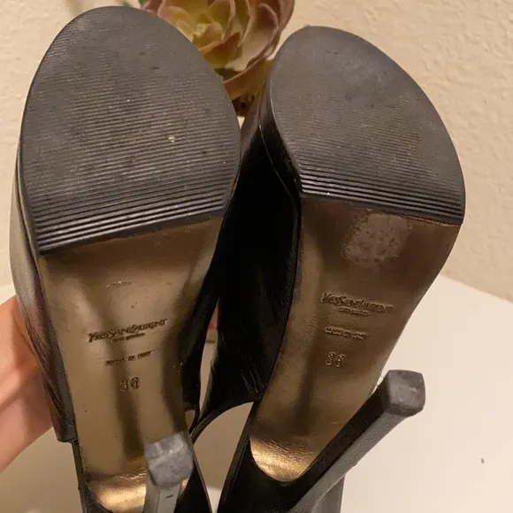 YSL slingback heels
